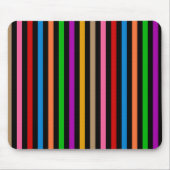Farbenfrohe Regenbogenstreifen Linien Design - Sch Mousepad (Vorne)