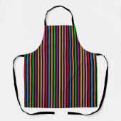 Farbenfrohe Regenbogenstreifen Linien Design - Sch Schürze (Vorderseite)