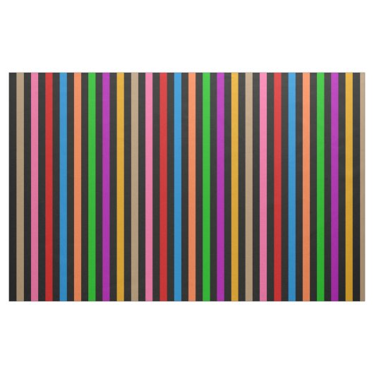 Farbenfrohe Regenbogenstreifen Linien Design - Sch Stoff (Fat Quarter (45,7 x 55,9 cm))