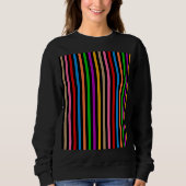 Farbenfrohe Regenbogenstreifen Linien Design - Sch Sweatshirt (Vorderseite)