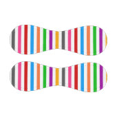 Farbenfrohe Regenbogenstreifen-Linien-Design - Wei Baseball (Paneele)