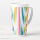 Farbenfrohe Regenbogenstreifen Milchtasse (Rechte Ecke)