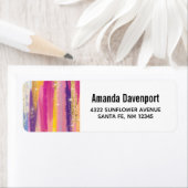 Farbenfrohe Regenbogenstreifen mit Imitaten Gold G (Insitu)