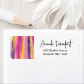 Farbenfrohe Regenbogenstreifen mit Imitaten Gold G (Insitu)