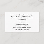 Farbenfrohe Regenbogenstreifen mit Imitaten Gold G Visitenkarte (Rückseite)