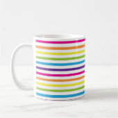 Farbenfrohe Regenbogenstreifen Muster Geschenke fü Kaffeetasse (Links)