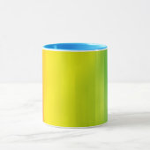 Farbenfrohe Regenbogenstreifen Tasse (Zentrum)