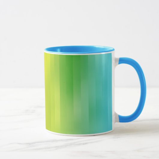 Farbenfrohe Regenbogenstreifen Tasse (Rechts)