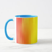 Farbenfrohe Regenbogenstreifen Tasse (Links)