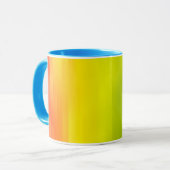 Farbenfrohe Regenbogenstreifen Tasse (Vorderseite Links)