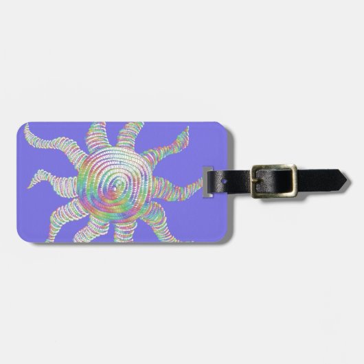 Farbenfrohe RegenbogenSun Gepäckanhänger (Vorderseite horizontal)