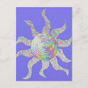 Farbenfrohe RegenbogenSun Postkarte