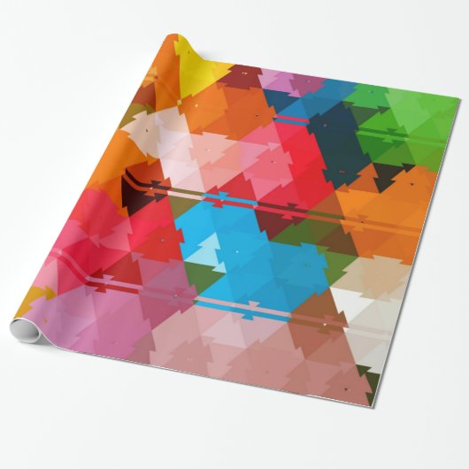 Farbenfrohe Regenbogentribal Geschenkpapier (Ungerollt)