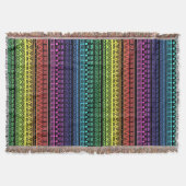 Farbenfrohe Regenbogenverzierung Decke (Vorderseite)