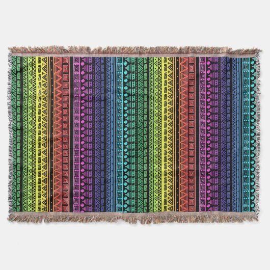 Farbenfrohe Regenbogenverzierung Decke (Vorderseite)