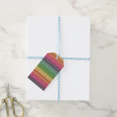 Farbenfrohe Regenbogenverzierung Geschenkanhänger (Mit Garn)