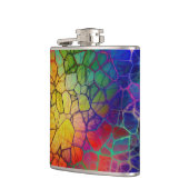 Farbenfrohe Regenbogenwebseite Flachmann (Links)