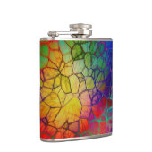 Farbenfrohe Regenbogenwebseite Flachmann (Rechts)