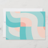 Farbenfrohe Regenbogenwelle Abstraktes Foto Kinder Einladung (Rückseite)