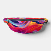 Farbenfrohe Regenbogenwellen Bauchtasche (Ablage )