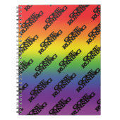 Farbenfrohe Regenbogenwirkung Hintergrundspiel Notizblock (Vorderseite)