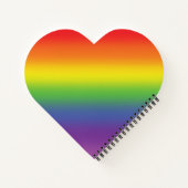 Farbenfrohe Regenbogenwirkung Hintergrundspiel Notizblock (Rückseite)