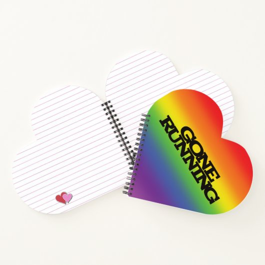 Farbenfrohe Regenbogenwirkung Hintergrundspiel Notizblock (Innenseite)