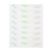 Farbenfrohe Regenbogenwolken Kinderdusche Rücksend (Bogen)