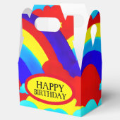 Farbenfrohe Regenbogenwolken Kindermuster Geschenkschachtel (Geöffnet)