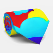 Farbenfrohe Regenbogenwolken Kindermuster Krawatte (Gerollt)