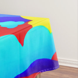 Farbenfrohe Regenbogenwolken Kindermuster Tischdecke