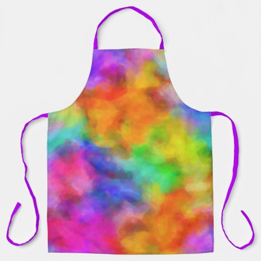 Farbenfrohe Regenbogenwolken Schürze (Vorderseite)