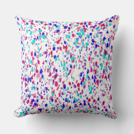 Farbenfrohe Regenmuster Kissen