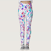 Farbenfrohe Regenmuster Leggings (Vorderseite)