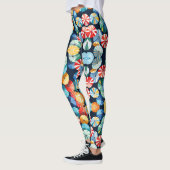 Farbenfrohe Regenschirme Leggings (Links)