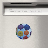 Farbenfrohe Regenschirme Magnet (In Situ (Geschirrspüler))