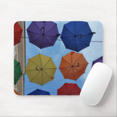 Farbenfrohe Regenschirme Mousepad (Mit Mouse)