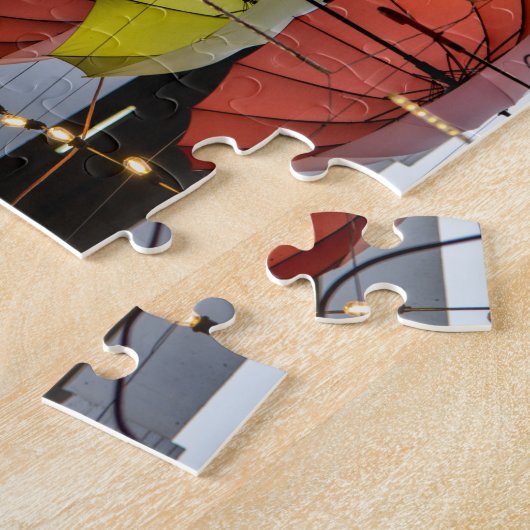 Farbenfrohe Regenschirme Puzzle (Seite)