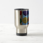 Farbenfrohe Regenschirme Reisebecher (Mittel)