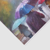 Farbenfrohe Regenschirme Seidenpapier (Ausschnitt)