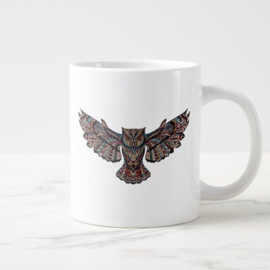 Farbenfrohe Reifenschale Jumbo-Tasse (Rechts)