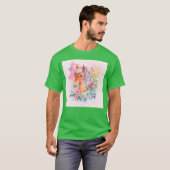 Farbenfrohe Reitdesign T-Shirt (Vorne ganz)
