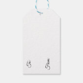 Farbenfrohe Rentiere Geschenkanhänger (Rückseite)