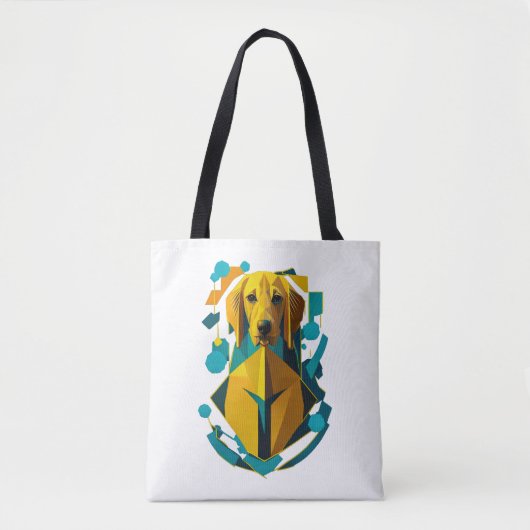 Farbenfrohe Retriever Kunst Tasche (Vorderseite)