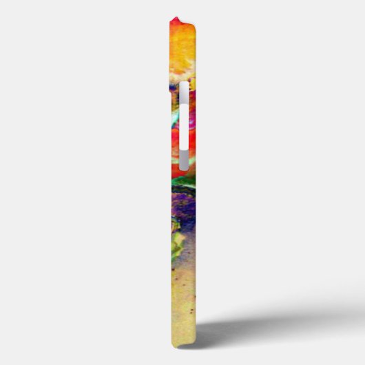 Farbenfrohe Retro abstrakt Poppy Wasserfarbe Case-Mate iPhone Hülle (Rückseite / Links)