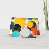 Farbenfrohe Retro Abstrakt Vielen Dank, dass Sie d Dankeskarte (Rückseite)