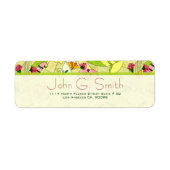 Farbenfrohe Retro Abstrakte BlumenCollage (Vorne)