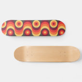 Farbenfrohe Retro Abstrakte Kunst - Skateboard (Horizontal)