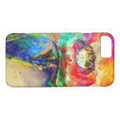 Farbenfrohe Retro Abstrakte Mohnwasserfarbe Case-Mate iPhone Hülle (Rückseite (Horizontal))