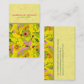 Farbenfrohe Retro Art Deco Visitenkarte (Vorne/Hinten)